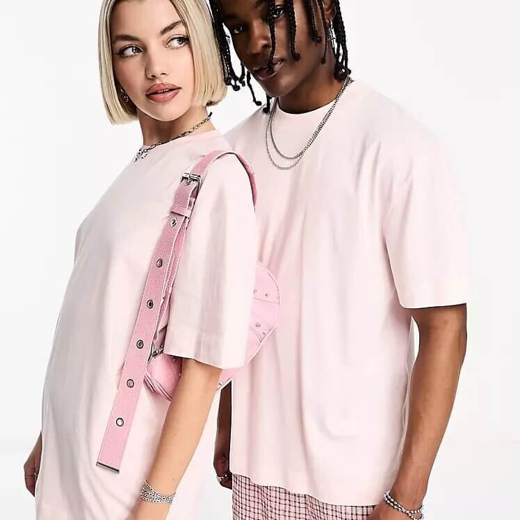 

Футболка Collusion Unisex Short Sleeve, светло-розовый