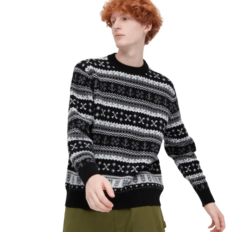 

Джемпер Uniqlo JW Anderson Souffle Fair Isle, черный