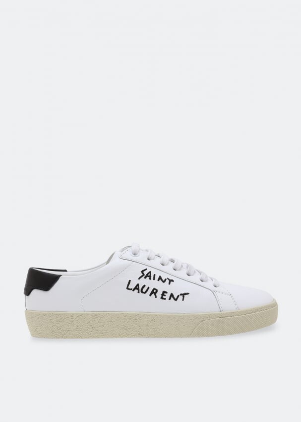 

Кроссовки SAINT LAURENT Court Classic sneakers, белый