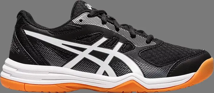 

Кроссовки upcourt 5 gs 'black white' Asics, черный