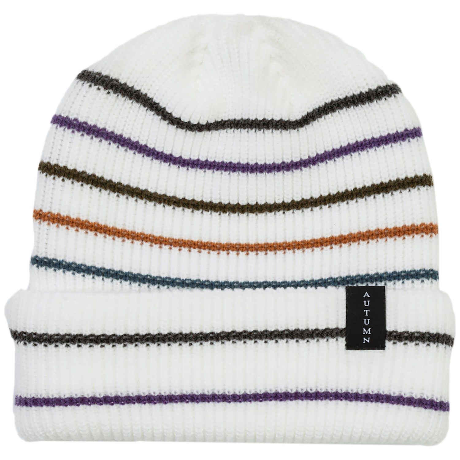 шапка бини топ шап белый Шапка - Бини Autumn Select с несколькими полосками, белый