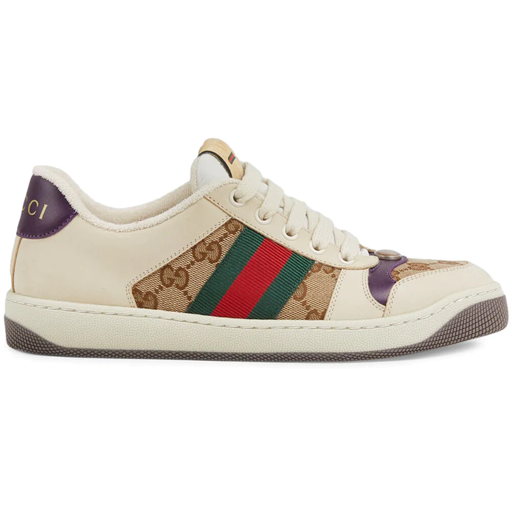 

Кроссовки Gucci Screener GG Canvas, бежевый / коричневый / красный