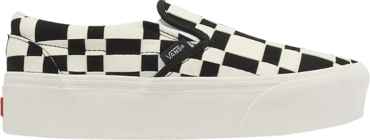 

Кроссовки Vans Classic Slip-On Woven Checkerboard, черный