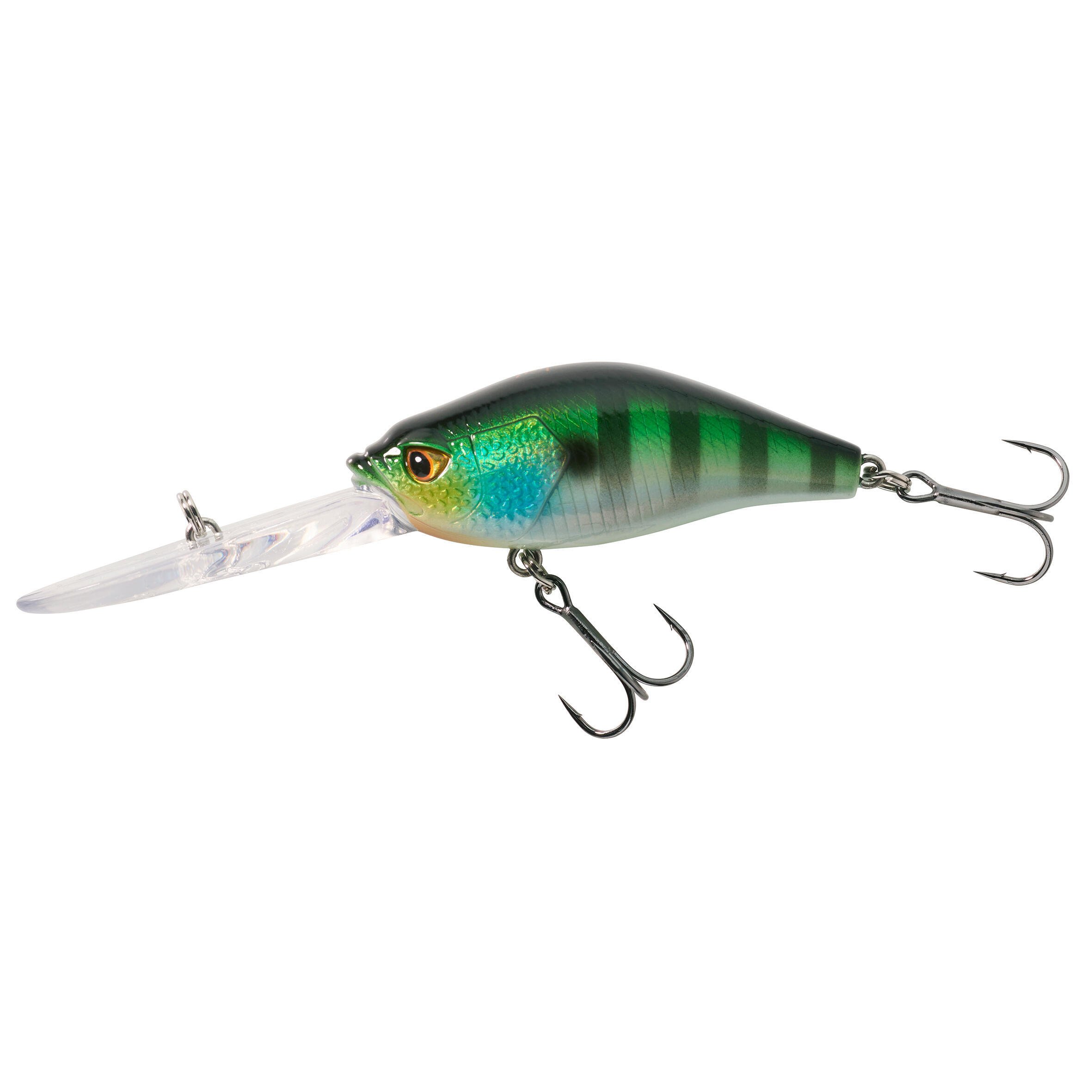 Воблер Deep Crankbait WXM CRKDD 60 F Firetiger CAPERLAN, неоновый темно-зеленый/неоновый желтый/неоновый кроваво-оранжевый - фото