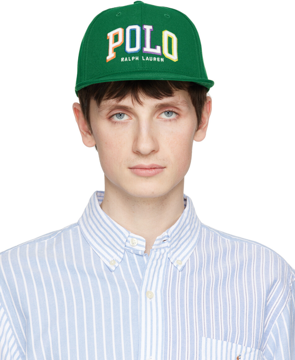 

Зеленая кепка с вышивкой Polo Ralph Lauren