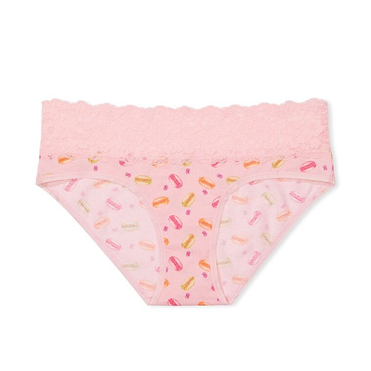 

Трусы Victoria's Secret Posey Lace Waist Cotton Hiphugger, мультиколор