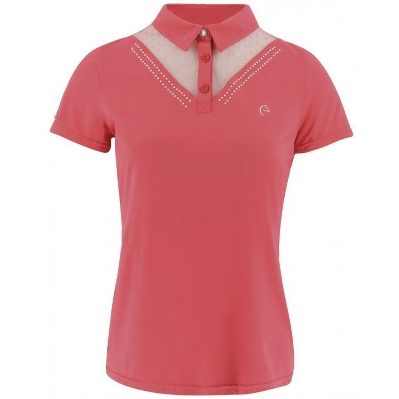 Рубашка-поло Equithème женская, фуксия рубашка женская размер 56 цвет фуксия