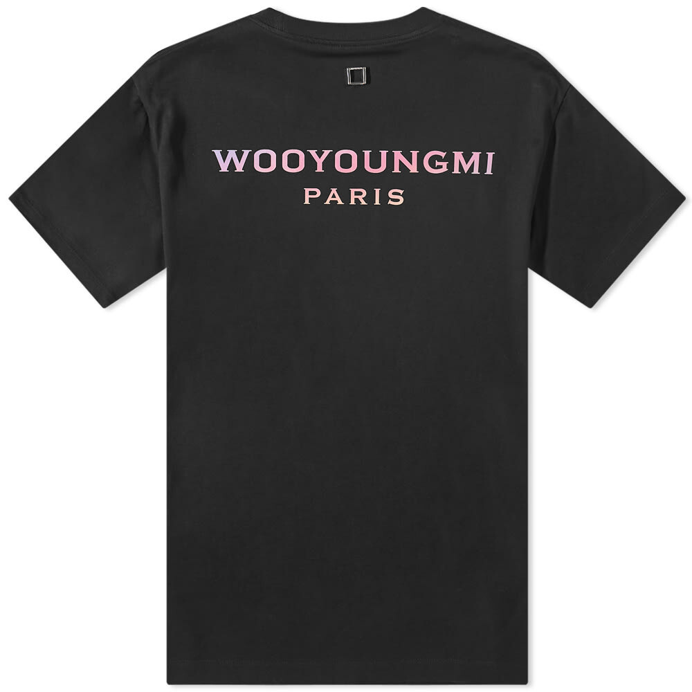 

Многоцветная футболка с логотипом сзади Wooyoungmi