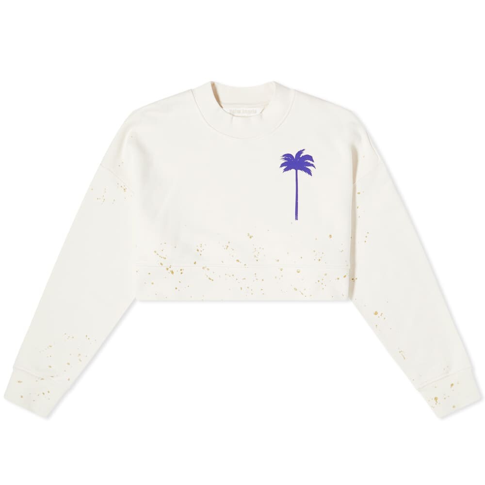 

Футболка Palm Angels Painted Cropped Crew Neck Sweat