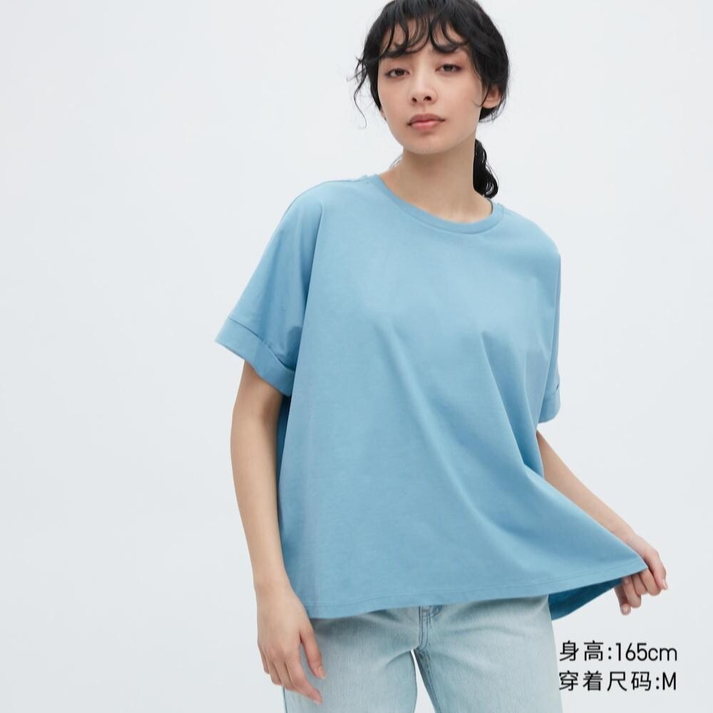 

Футболка хлопковая Uniqlo, синий