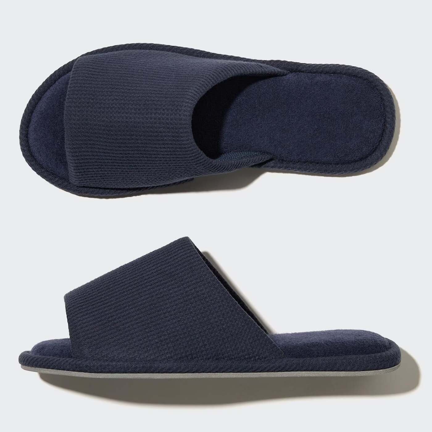 Тапочки Uniqlo Open Toe Waffle, синий