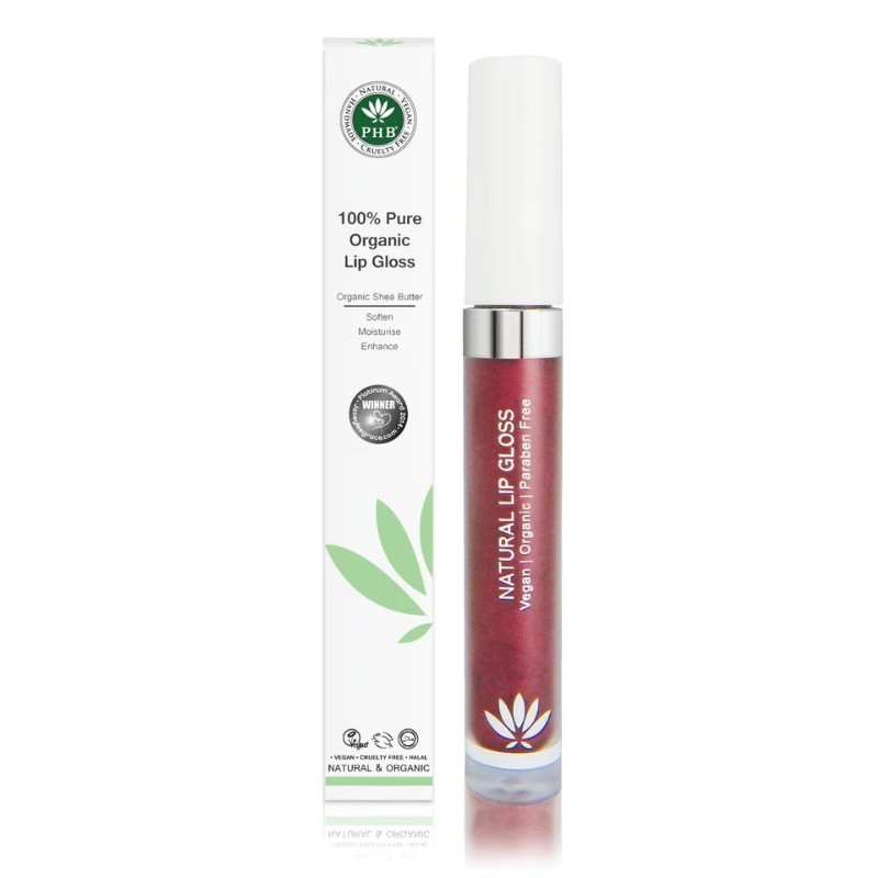 

Блеск для губ PHB Ethical Beauty 100% Pure Organic, 10 мл, Plum