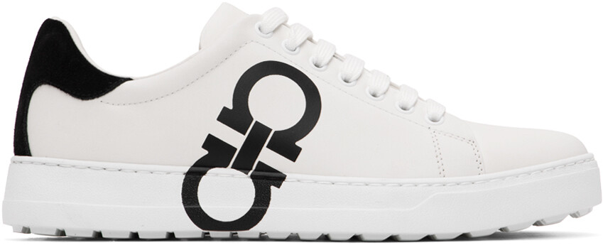 

Белые кроссовки Gancini Ferragamo