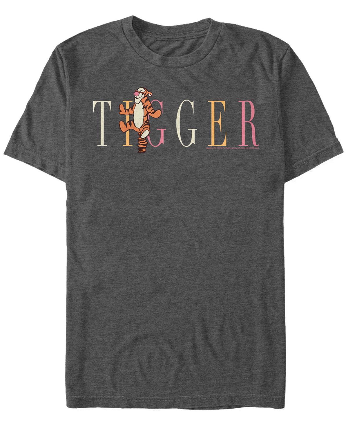 Мужская футболка с коротким рукавом tigger fashion Fifth Sun, темно-серый сравнилки винни пуха горшочек винни пуха полный пустой