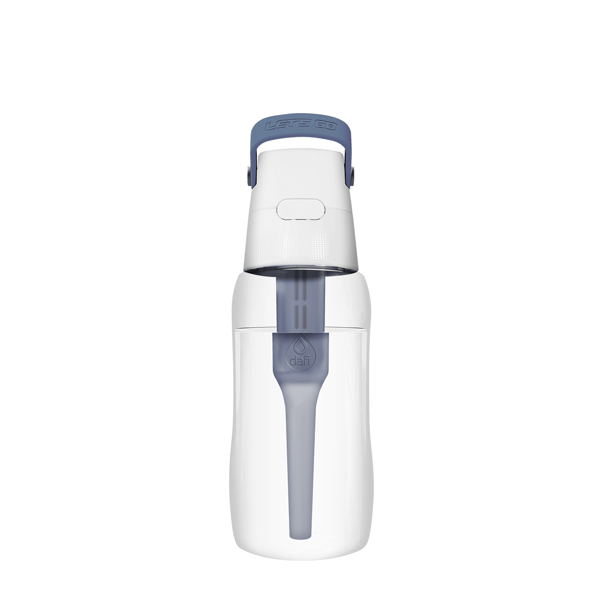 Бутылка с угольным фильтром Dafi Solid 500 мл, серо-синий фото