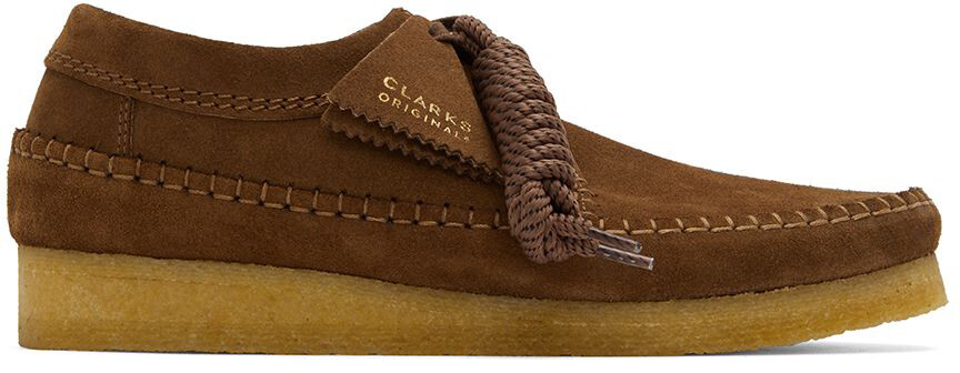 

Коричневые замшевые туфли на шнуровке Weaver Clarks Originals