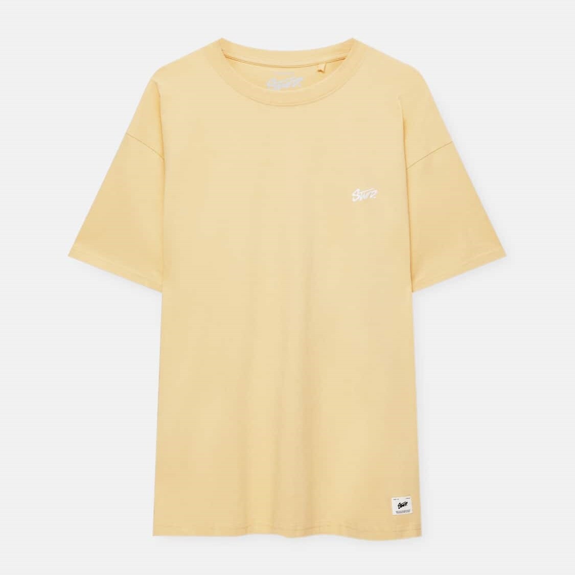 

Футболка Pull&Bear Short Sleeve Stwd, желтый