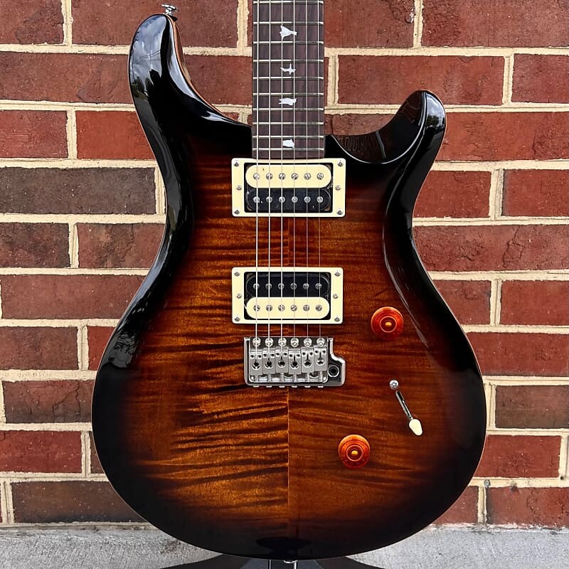 

PRS SE Custom 24, черное золото, сумка для переноски