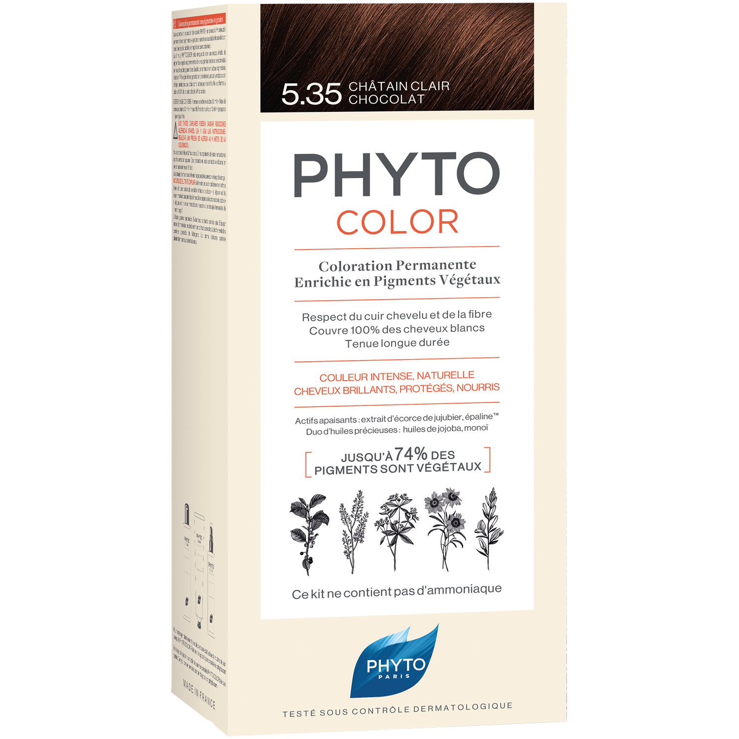 Phyto Phytocolor краска для волос 5.35 золотистый махагон, 1 упаковка
