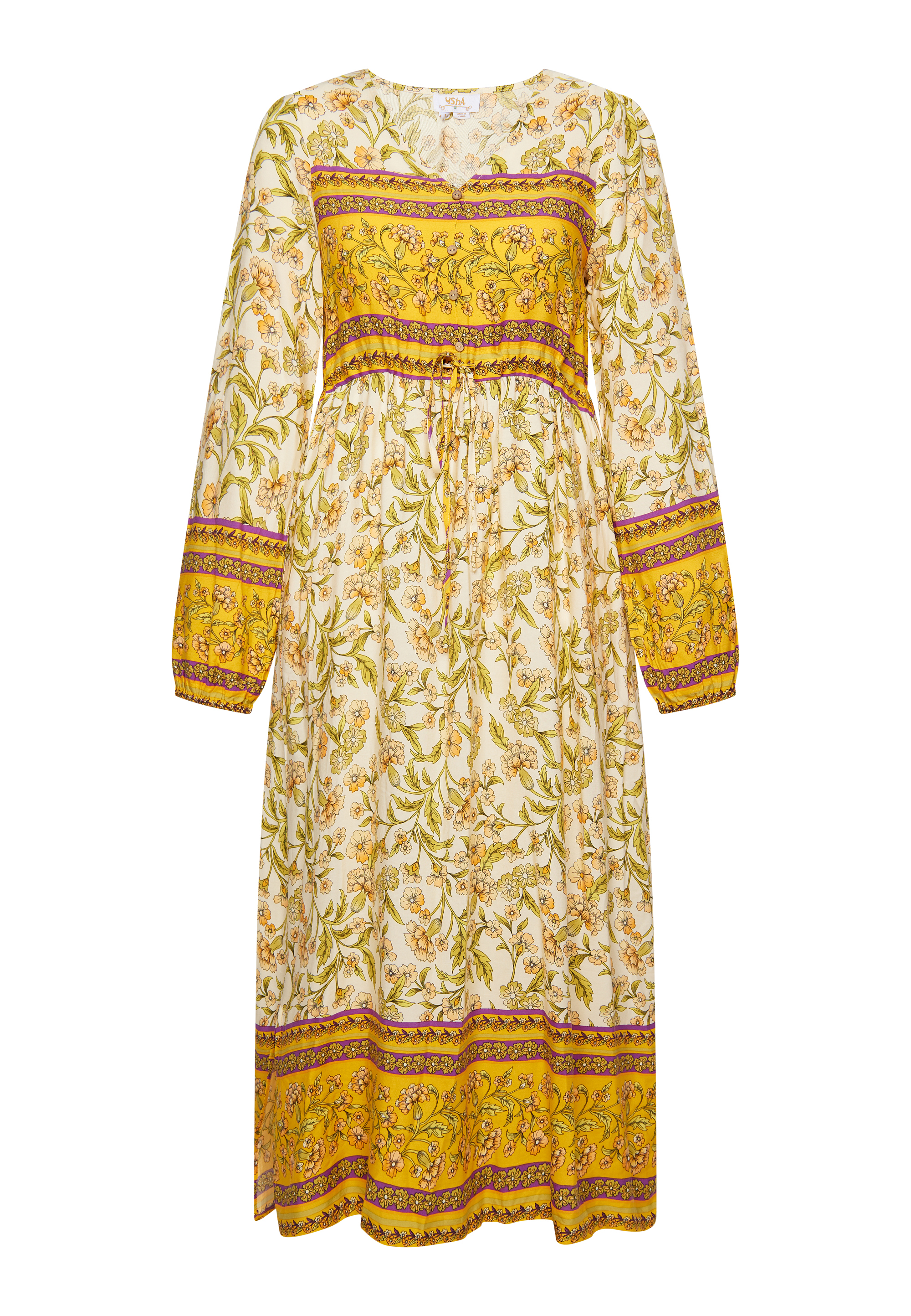 Платье usha FESTIVAL Sommer, цвет Wollweiss Mehrfarbig