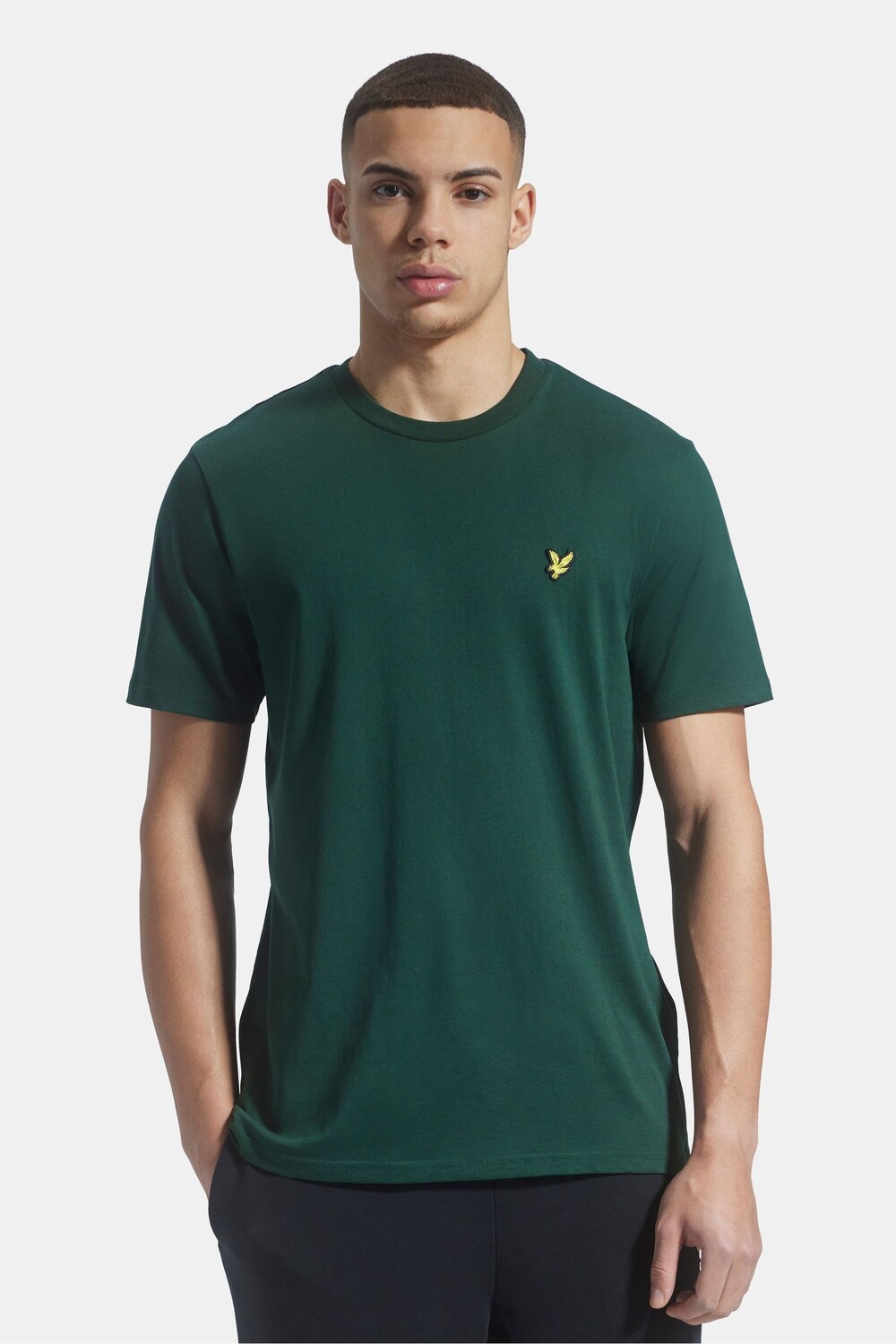 

Зеленая однотонная футболка Lyle & Scott, зеленый