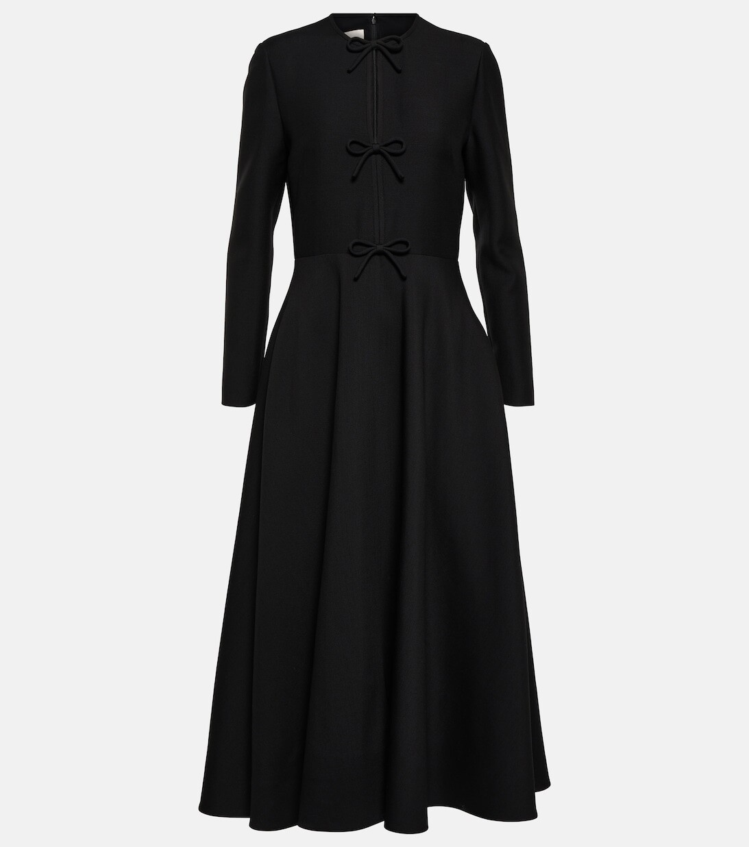 

Платье Crêpe Couture с бантом VALENTINO, черный