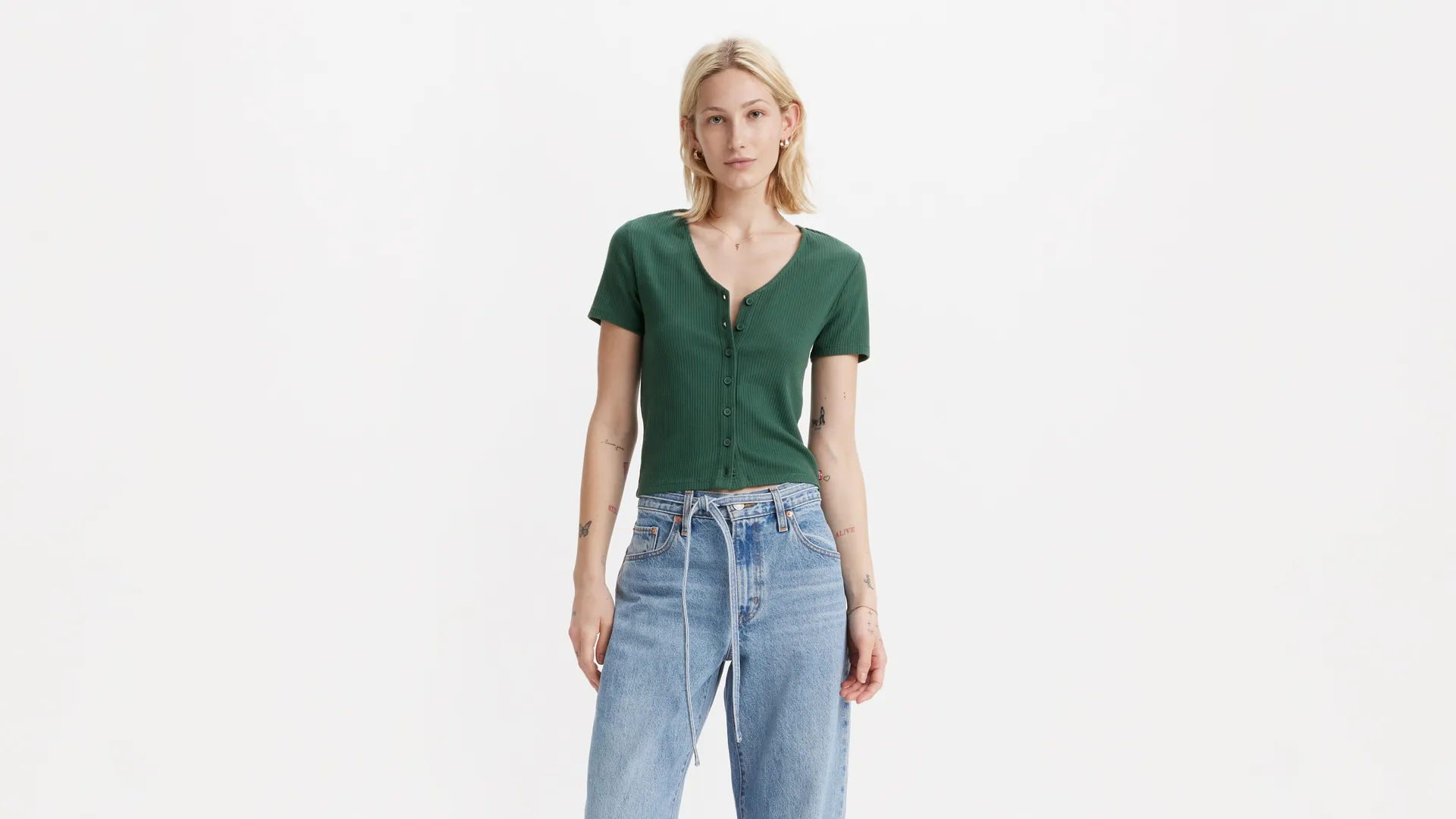 

Футболка Muse с короткими рукавами Levi's, цвет Bistro Green