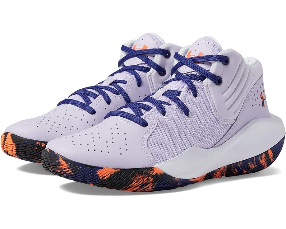 

Кроссовки Under Armour Jet '21, цвет Nebula Purple/Sonar Blue/Orange Blast
