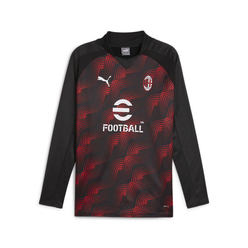 

Мужская предматчевая толстовка AC Milan PUMA Black For All Time Red