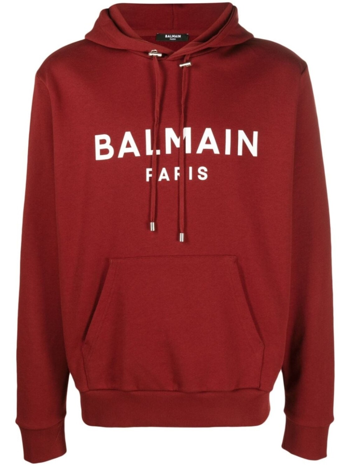 

Balmain худи с кулиской и логотипом, красный