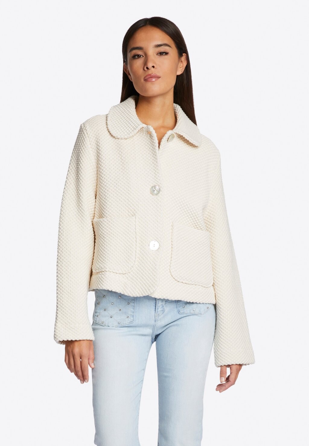 

Кардиган IM MUSTER Rich & Royal, цвет pearl white