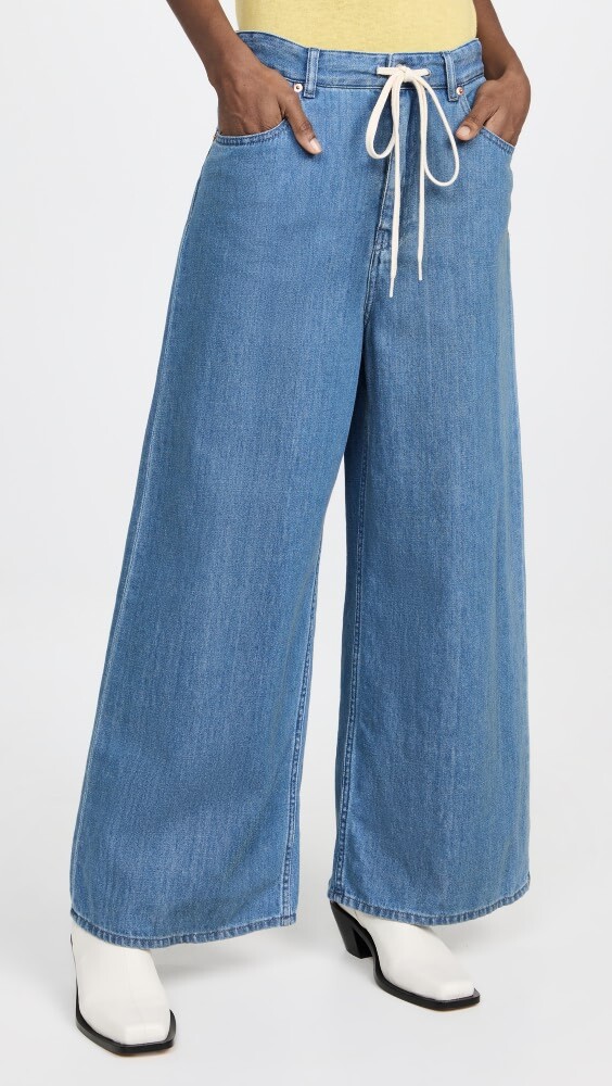 

Брюки MM6 Maison Margiela 5 Pocket, синий