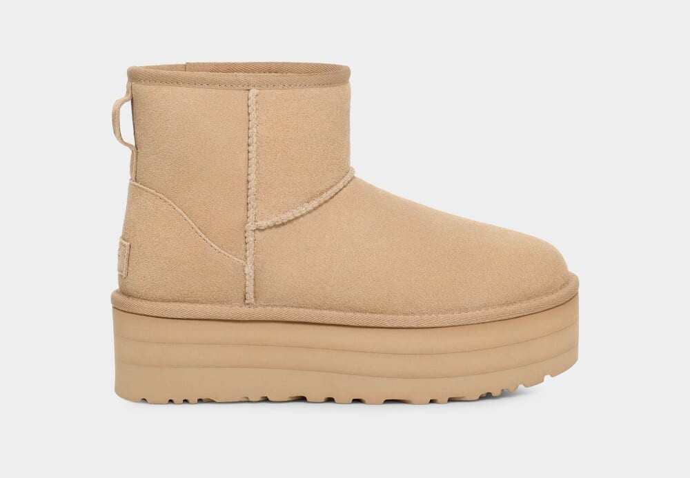 

Классические ботинки Classic Mini Platform UGG, бежевый