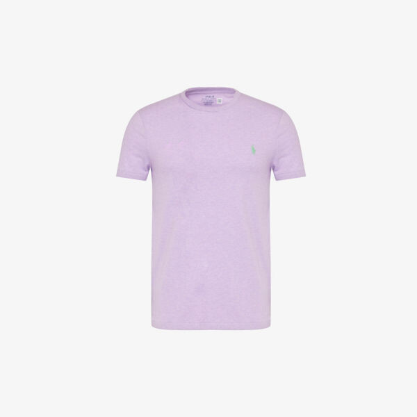 

Футболка из хлопкового джерси с короткими рукавами и фирменной вышивкой Polo Ralph Lauren, фиолетовый