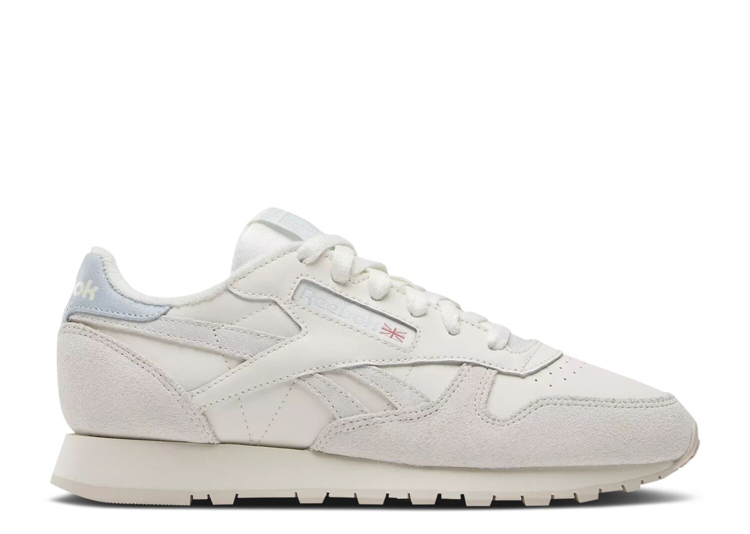 

Кроссовки Reebok Wmns Classic Leather 'Chalk Feel Good Blue', кремовый, Бежевый