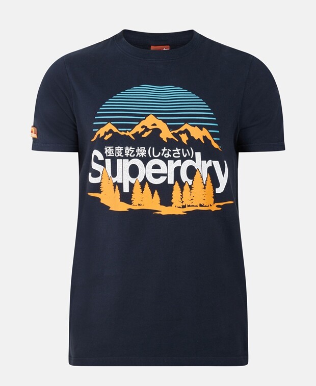 

Футболка Superdry, темно-синий