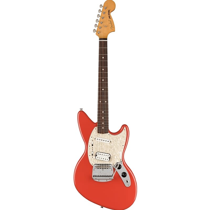 

Fender Kurt Cobain Jag Stang, гриф из палисандра, электрогитара Fiesta Red 0141030340