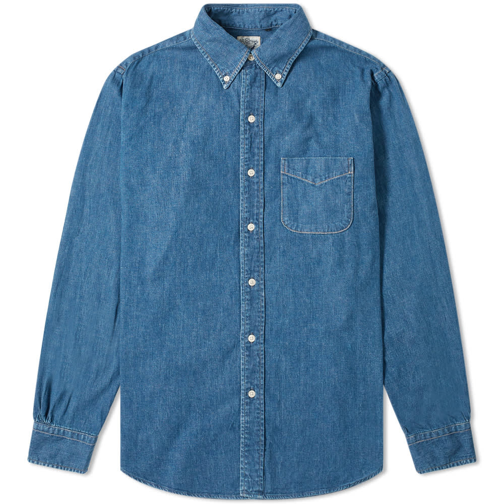

Рубашка orSlow Button Down Denim Shirt