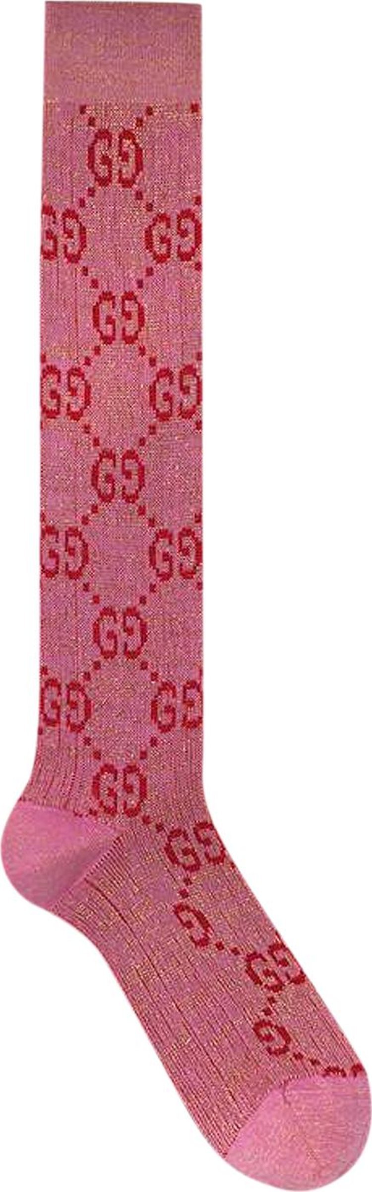 Носки Gucci Cotton GG Socks Roseate/Pink - фото