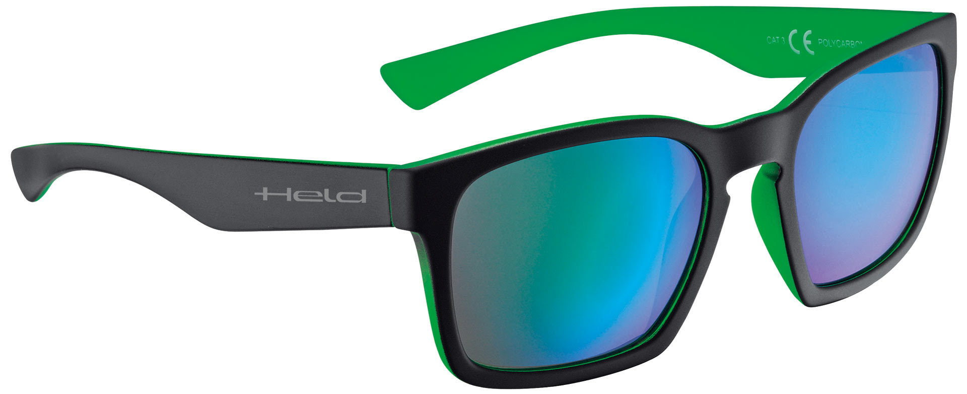 солнцезащитные очки freeway черный зеленый Очки Held 9740 солнцезащитные, черный/зеленый