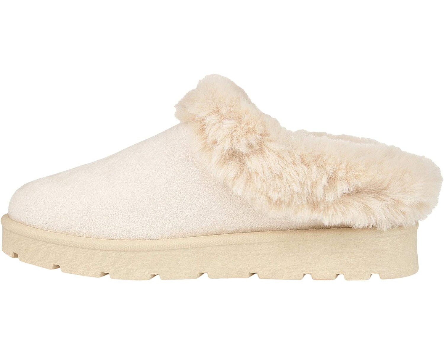 

Слипперы Faux Fur Trim Whisp Slipper Journee Collection, слоновая кость