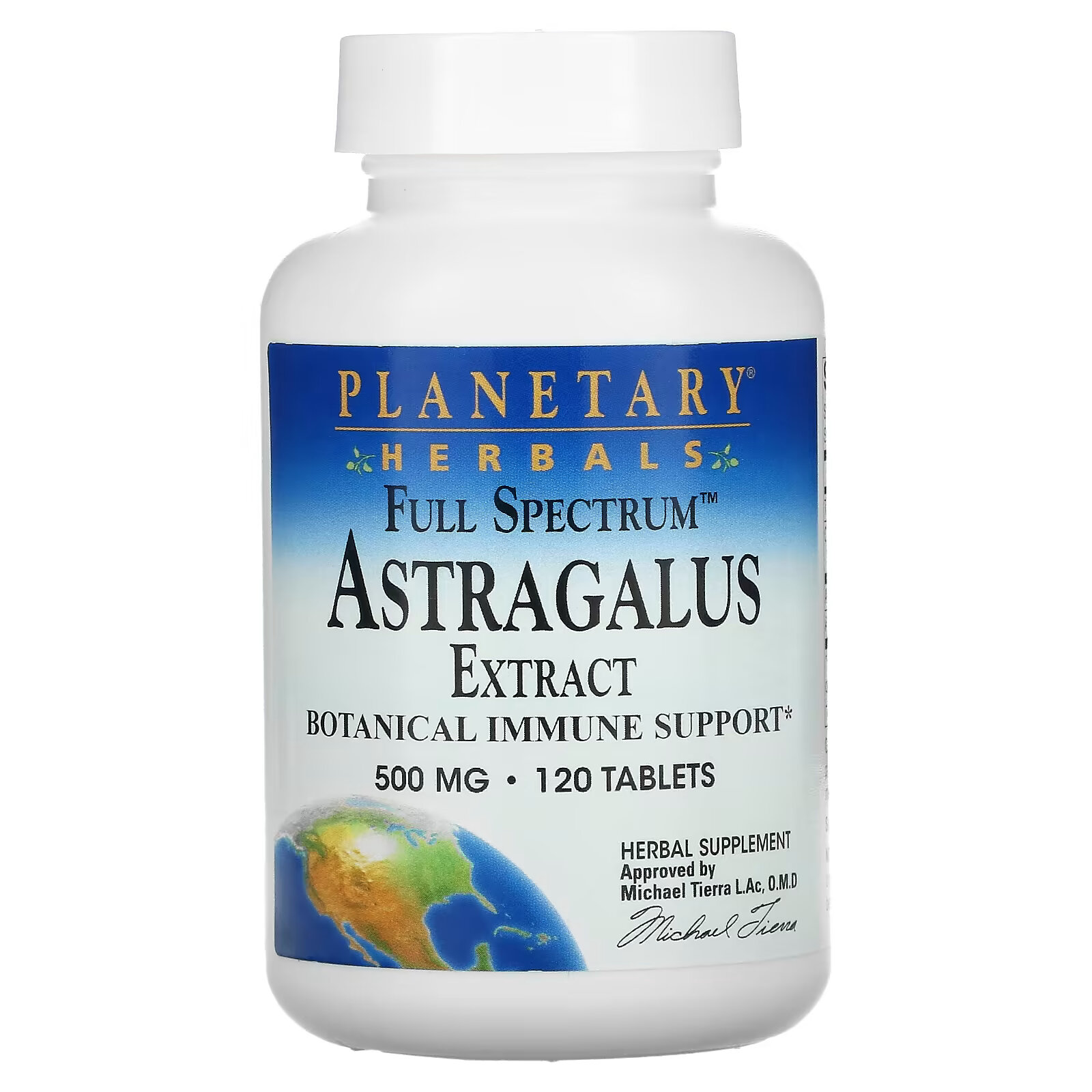Planetary Herbals, Full Spectrum, экстракт астрагала, 500 мг, 120 таблеток planetary herbals chaga full spectrum 1000 mg 30 tablets