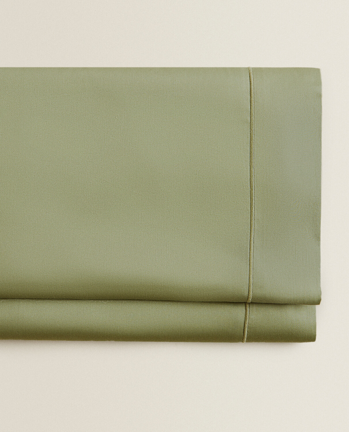 

Простыня из хлопкового сатина Zara Home, зеленый