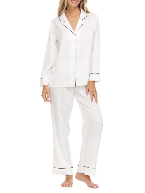 

Комплект пижамный Kamie Saks Fifth Avenue из 2 предметов, белый