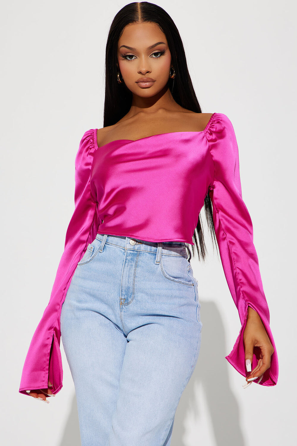 

Блузка Fashion Nova T4289, фуксия