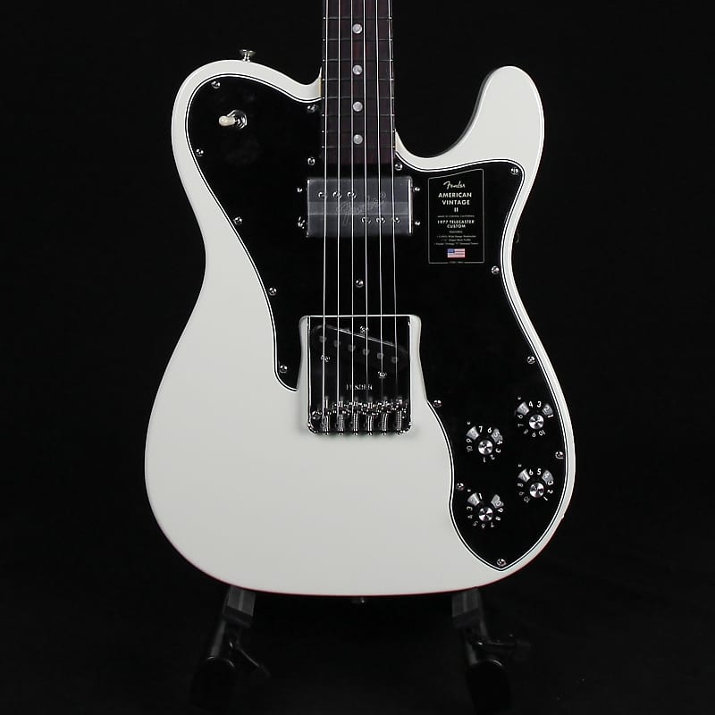 цена Fender American Vintage II 1977 Telecaster Custom - накладка на гриф из олимпийского белого палисандра (VS 221492)