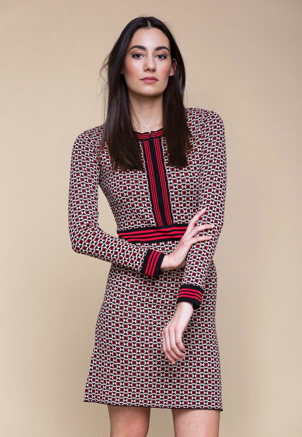 

Летнее платье With Geometric Pattern 4funkyflavours, красный