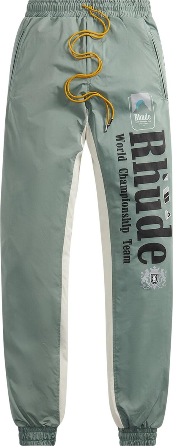 

Брюки Rhude Senna Flight Pant 'Sage/Ivory', зеленый