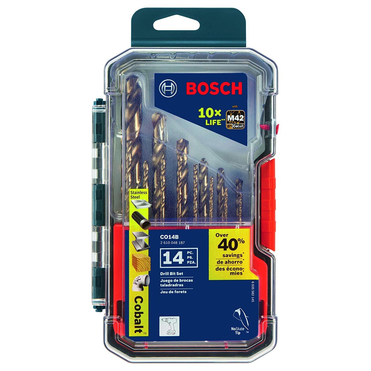 

Набор сверл Bosch Cobalt M42 CO14B, 14 шт