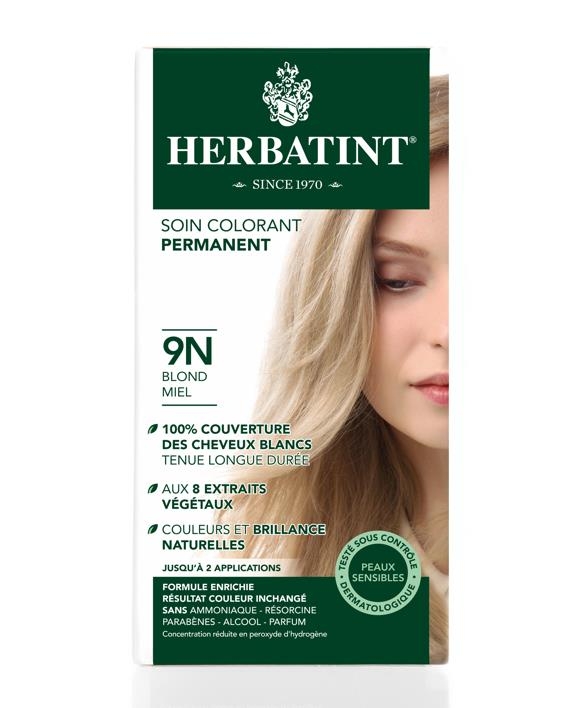 Краска для волос Herbatint 9N Блонд Миэль herbatint стойкий растительный гель краска для волос 9n медовый блонд 4 56 жидких унции 135 мл